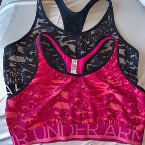 2 Camo Under Armour Heat Gear Sports Bras